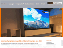 Tablet Screenshot of eventspectrum.de